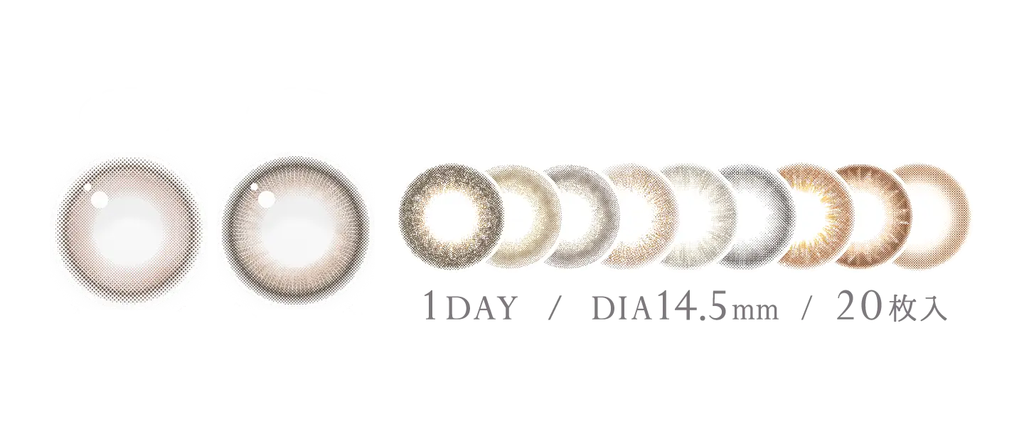 NEW ROSE MUSE NEW TEAR MUSE 1day DIA14.5mm 20枚入